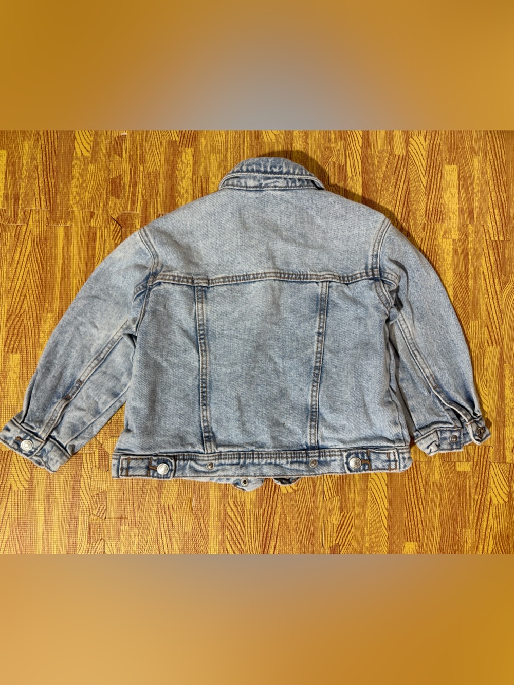Kids ZARA Washed Denim Jacket - Picture 2 of 5